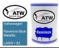 Preview: Volkswagen, Ravenna Blue Metallic, LA5W / 5Z: 500ml Lackdose, von ATW Autoteile West.